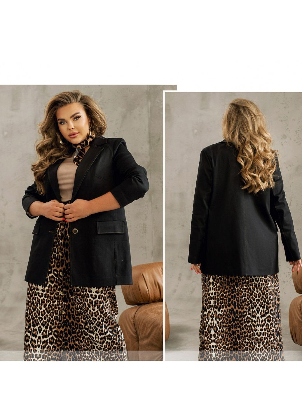 Черный женский пиджак Liton - всесезон