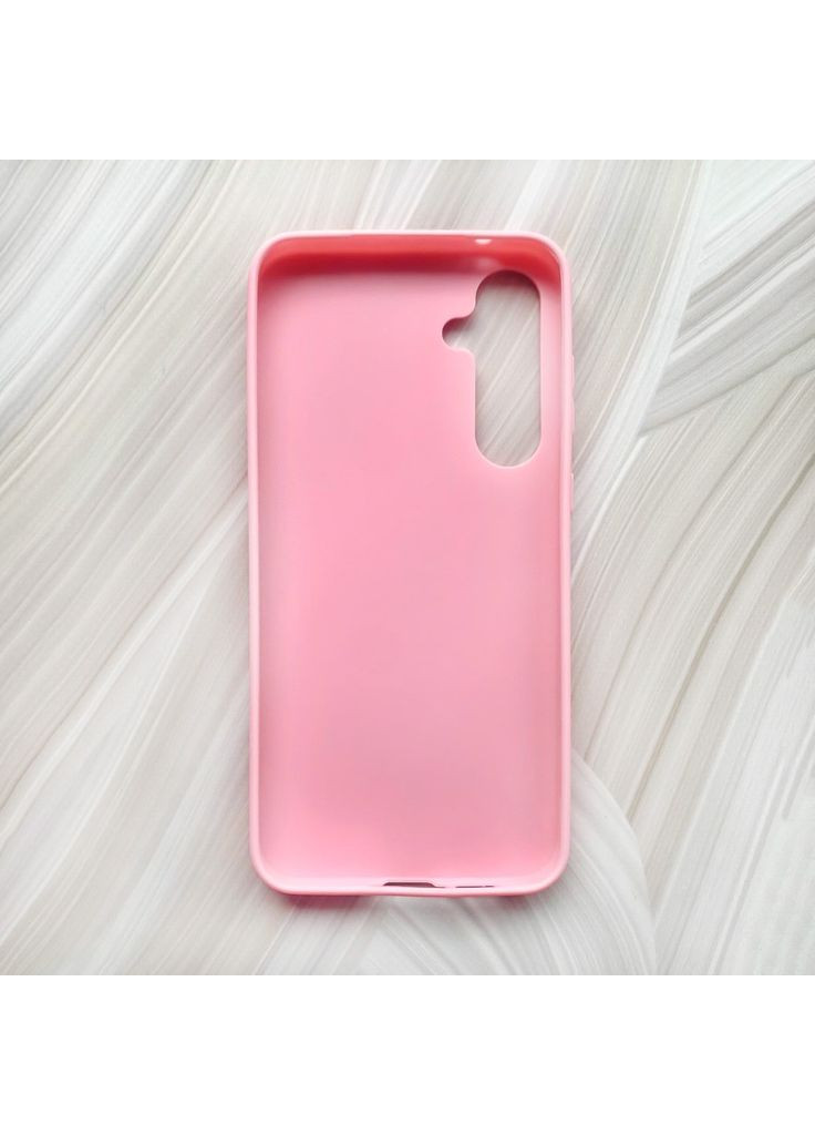 Матовий рожевий чохол на Samsung Galaxy A55 (A556) Зимові ніжки (принт 187) Creative (355409833)