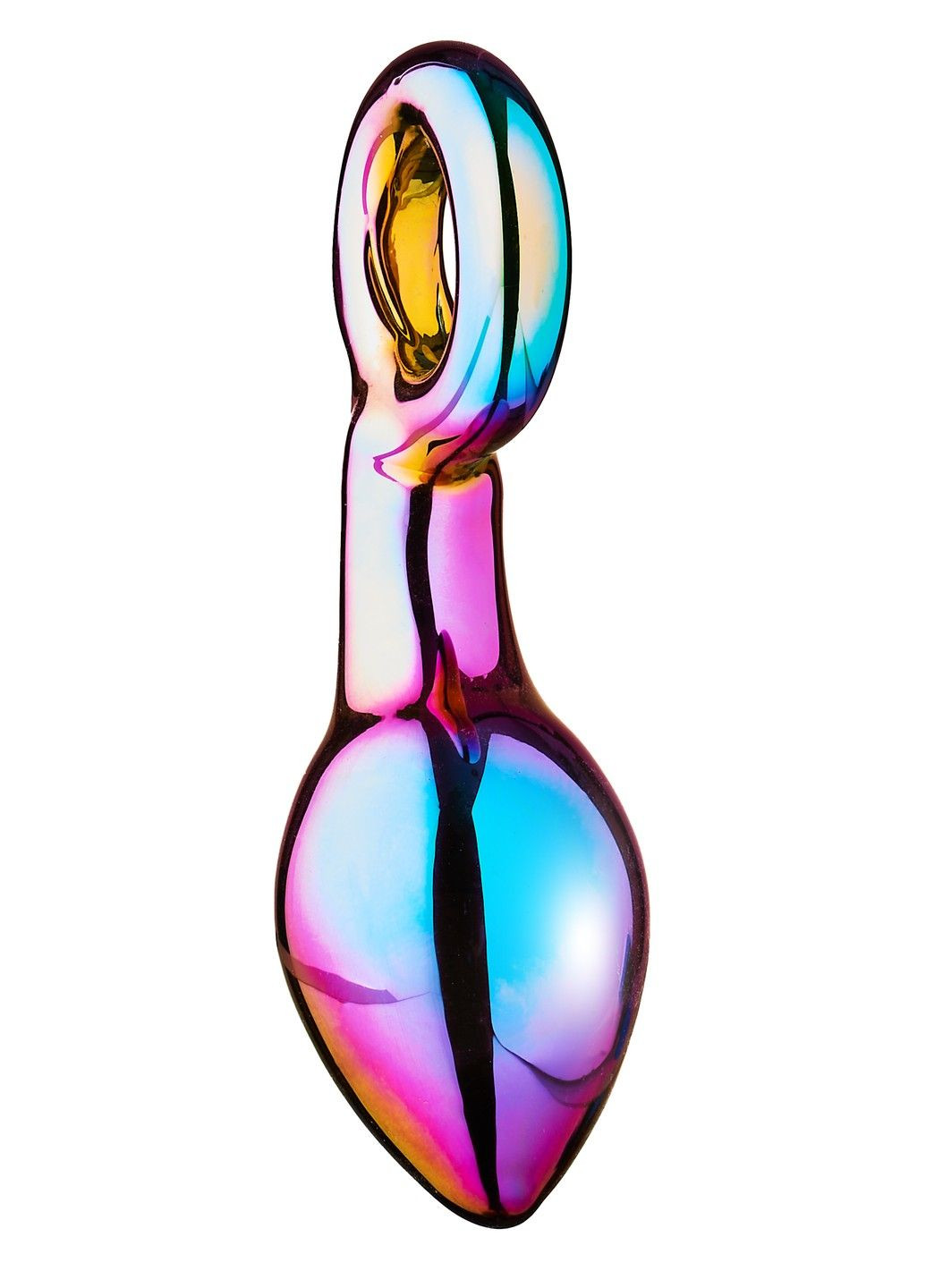 Анальный плаг из боросиликатного стекла GLAMOUR GLASS CHUNKY RING PLUG Dreamtoys (290667889)