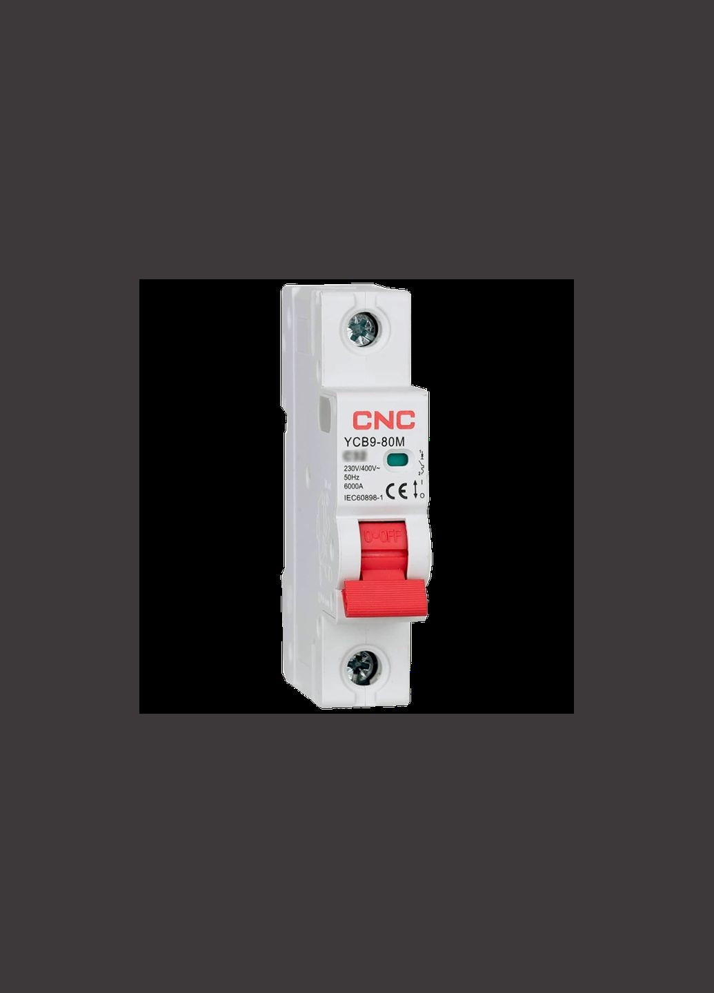 Автоматичний вимикач 1P 20A 6kA "D" [Б00038298] YCB9-80M CNC (338191038)