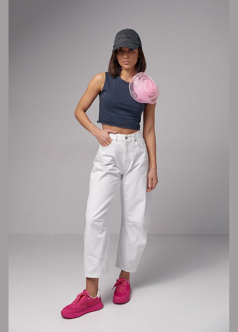 Трикотажний топ із об'ємною квіткою Liton (296908965)