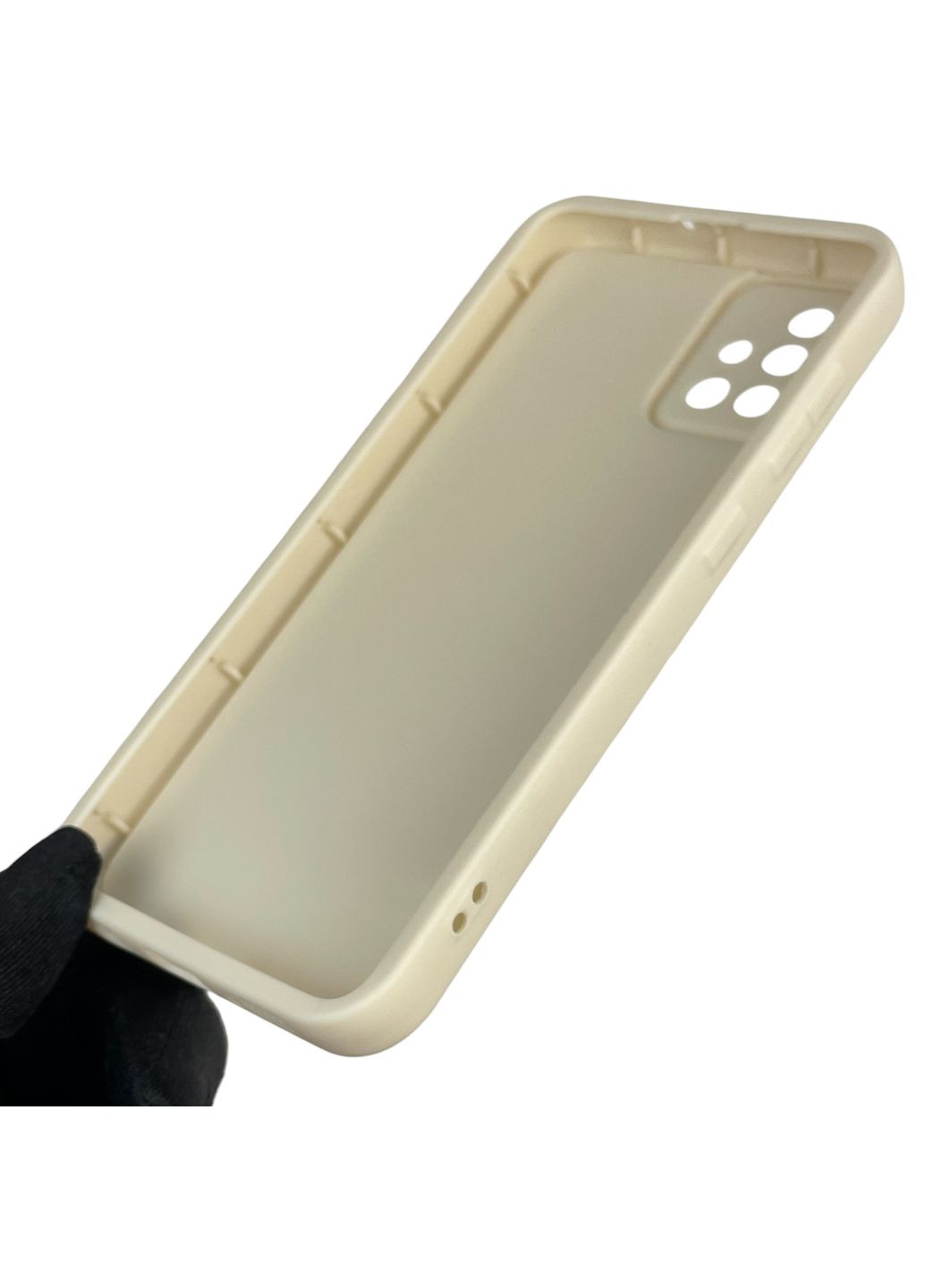 Чехол силиконовый Soft Touch с 3D принтом для Galaxy A51 (SM-A515F) молочный (Полная защита камеры) Samsung (373670740)