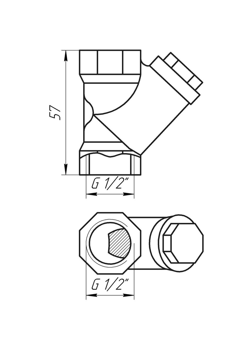 Фільтр грубого очищення 1/2″ 192 Itap (338864057)