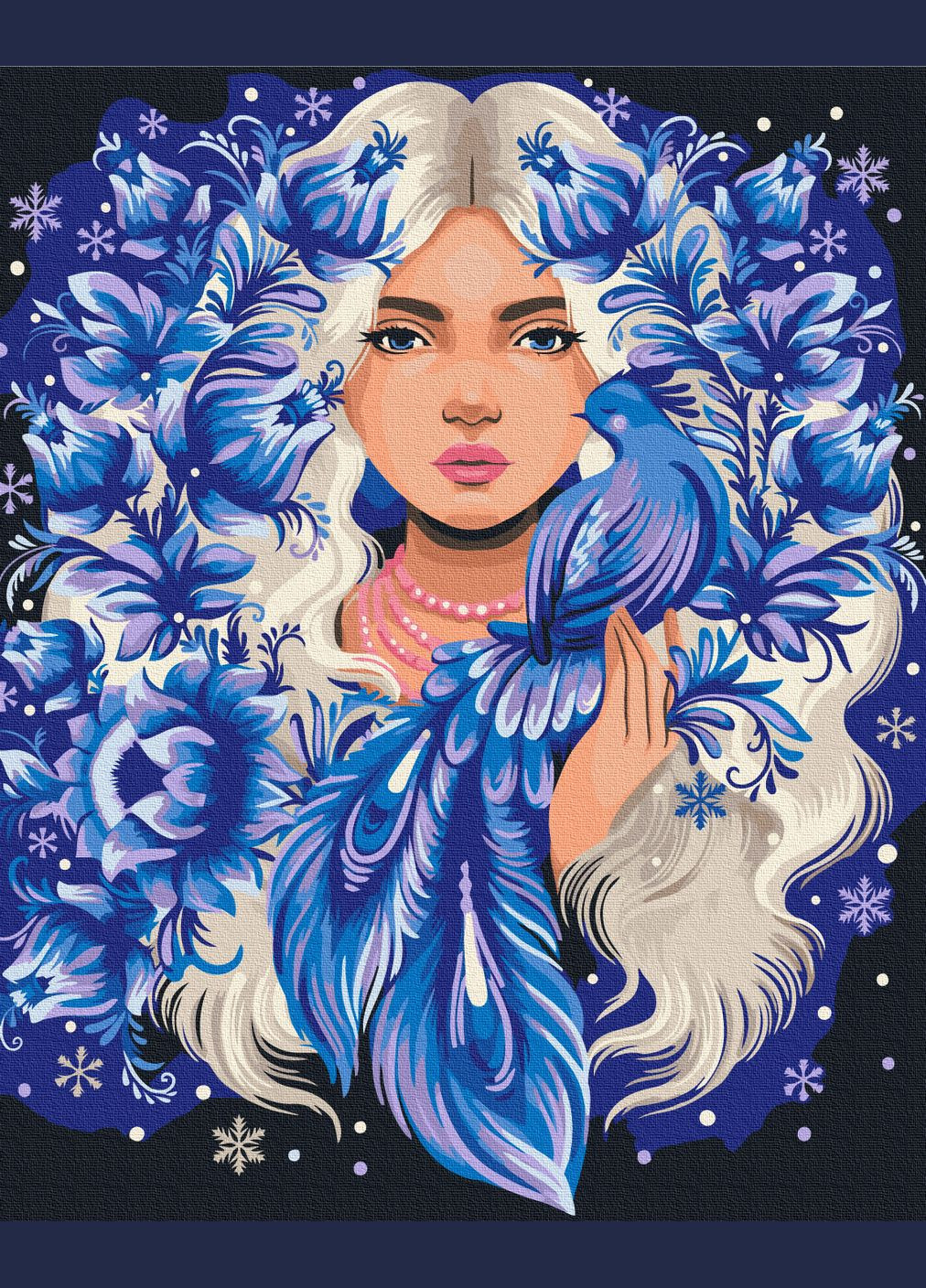 Картина по номерам "Она - Зима" © Полина Скурихина 40х50 см Brushme (366072380)