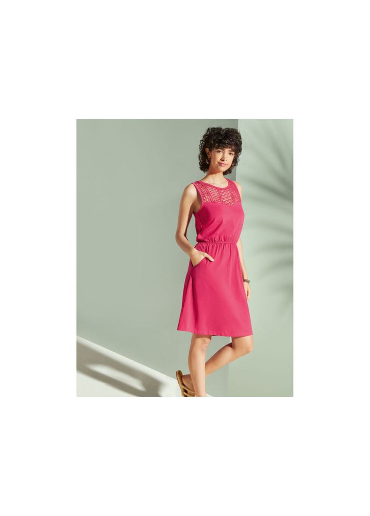 Розовое спортивное платье с кружевом для женщины lycra® 371392 Esmara