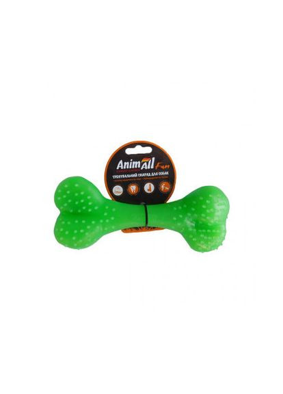 Іграшка Fun кістка 88125, зелена, 15 см AnimAll (278308098)