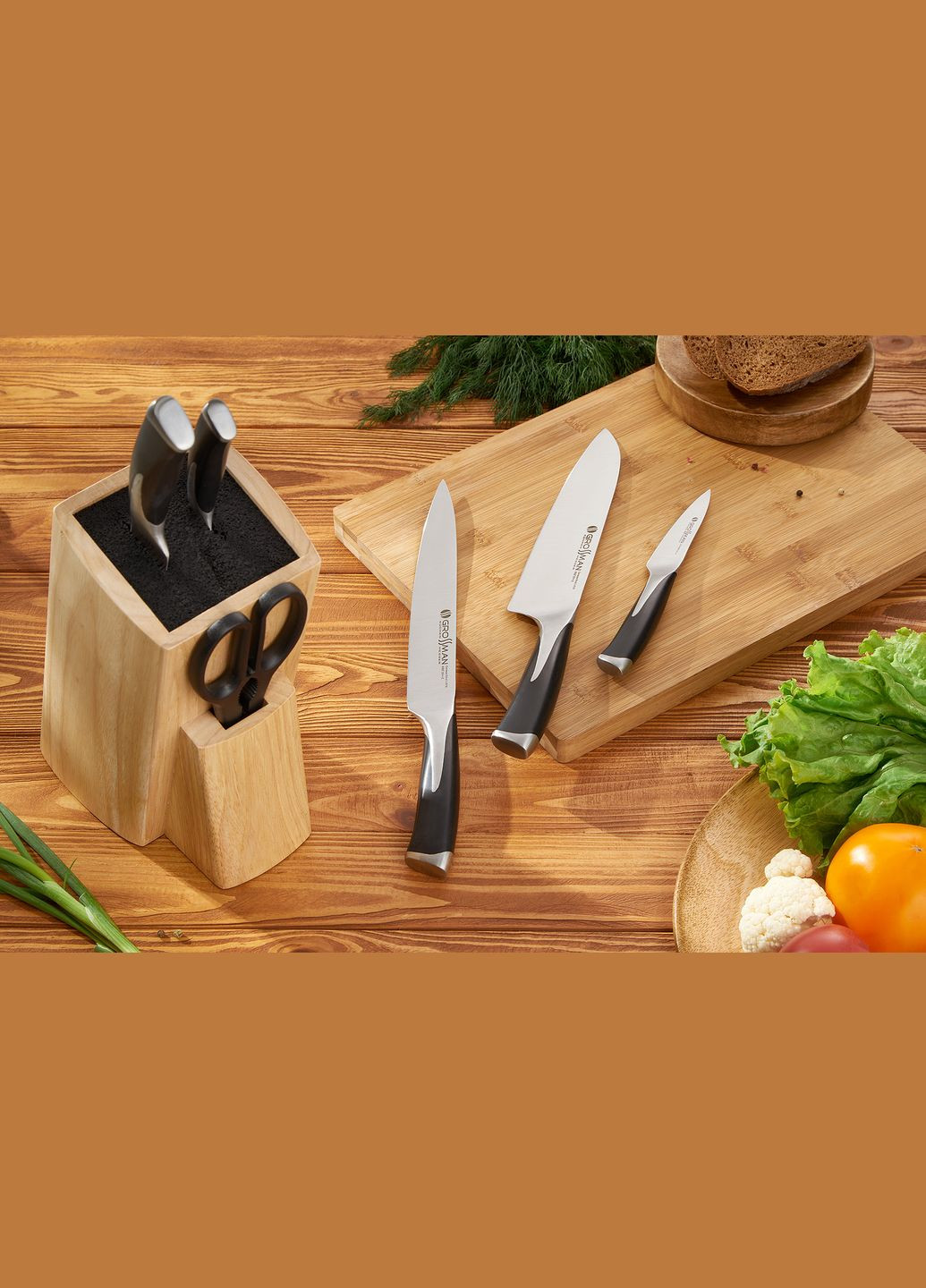 Набір кухонних ножів, SL2723G-Oxford Grossman (341286531)