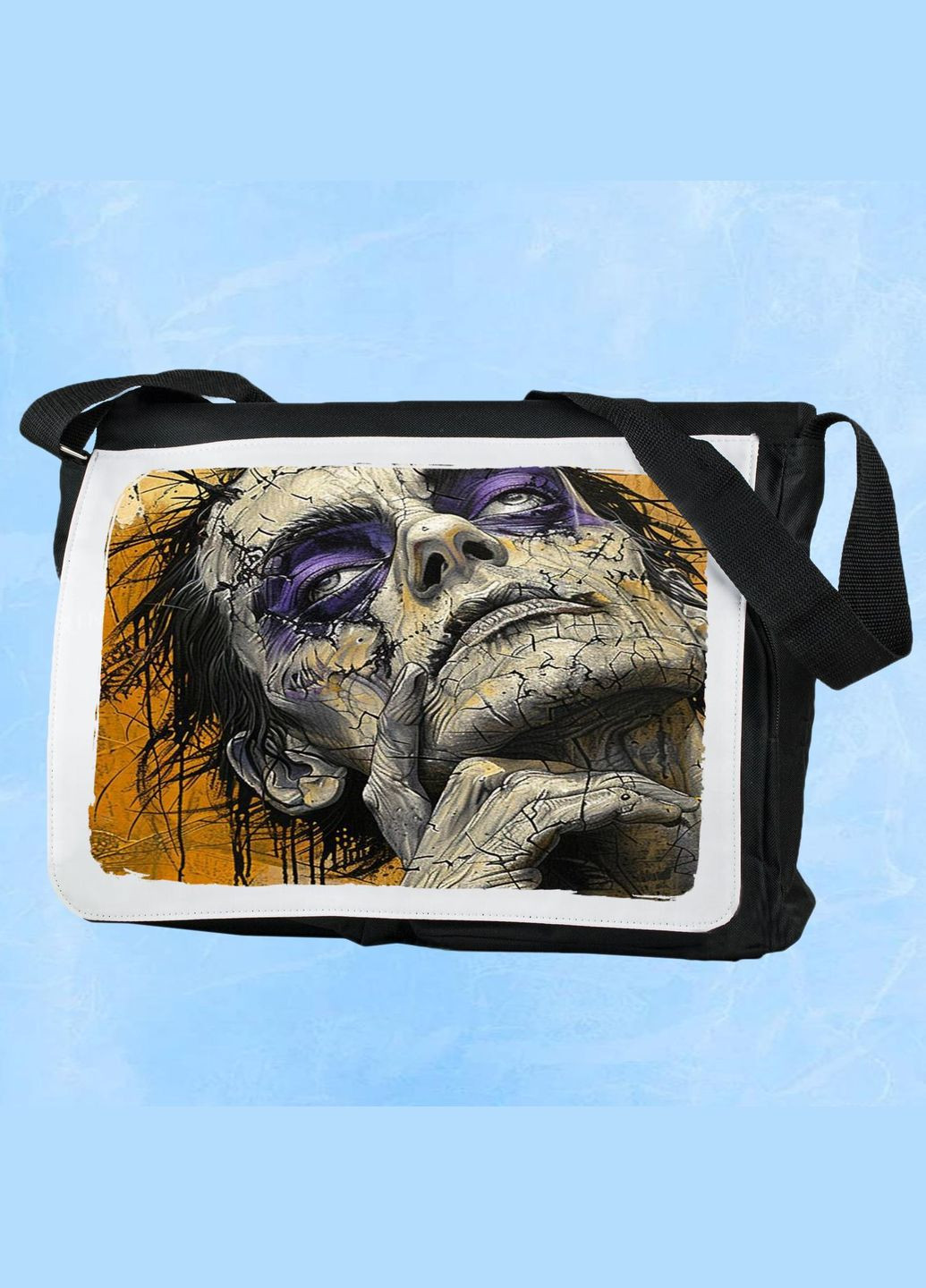 Мужская (женская) сумка через плечо для спортзала дорожная универсальная Art #065 Черный No Brand (322119207)