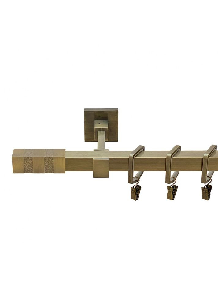 Карниз Картер ( Нептун) металевий однорядний бруклін гладка труба Антик 20 мм 200 см (00-00015580) ORVIT (300281745)