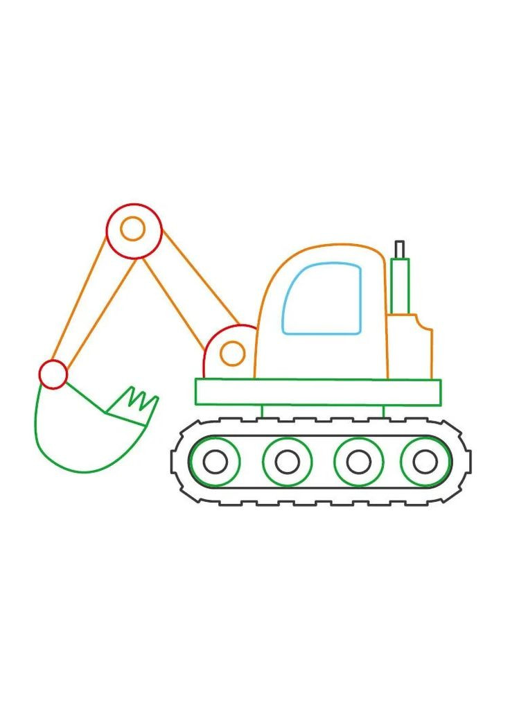 Раскраска с подсказкой. Большие машины РАНОК (370063597)