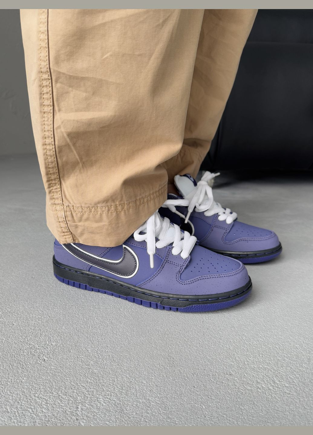 Фиолетовые демисезонные кроссовки мужские и женские nike sb dunk low purple lobster | найк сб данк фиолетовые No Brand