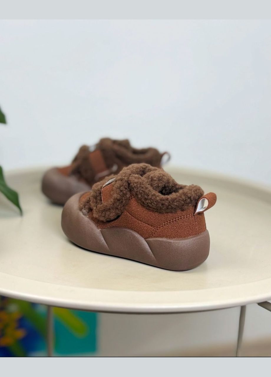 Коричневые праздничные, спортивные, повседневные, кэжуал, джинсовые осенние ботинки осенние детские коричневые 1432 No Brand