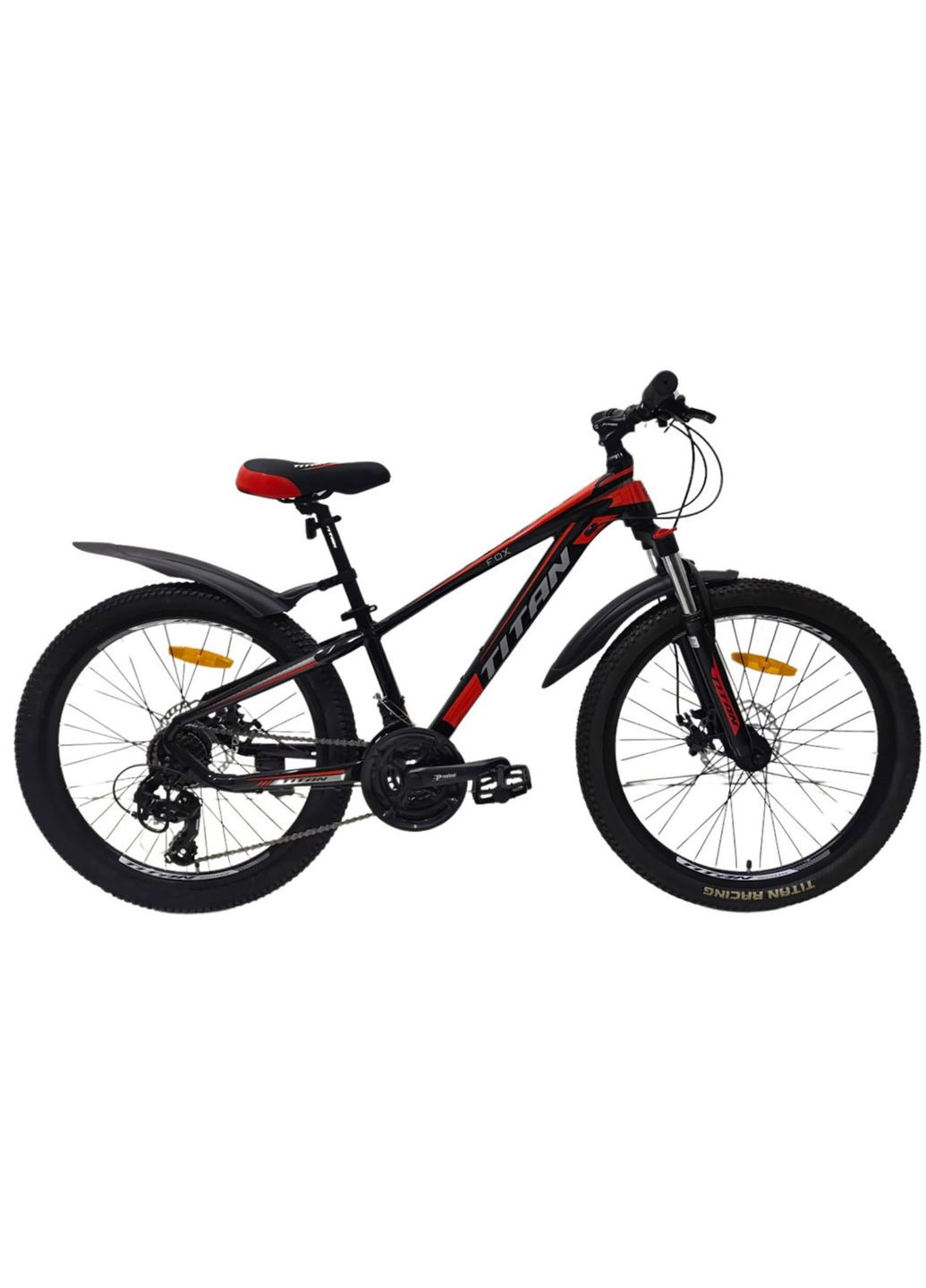 Велосипед FOX 24", розмір XXS, рама 12", 2024, Чорний Titan (369647286)