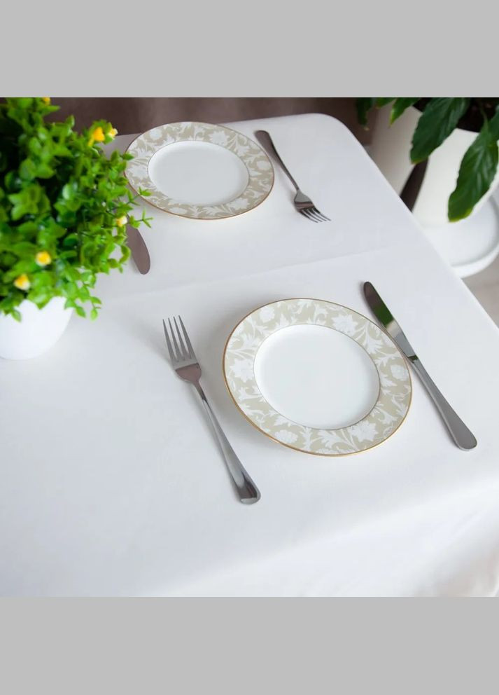 Скатертина водовідштовхувальна Aquastop Snowy С-04223-30314 120х150 см снігова ТЕП (364499194)