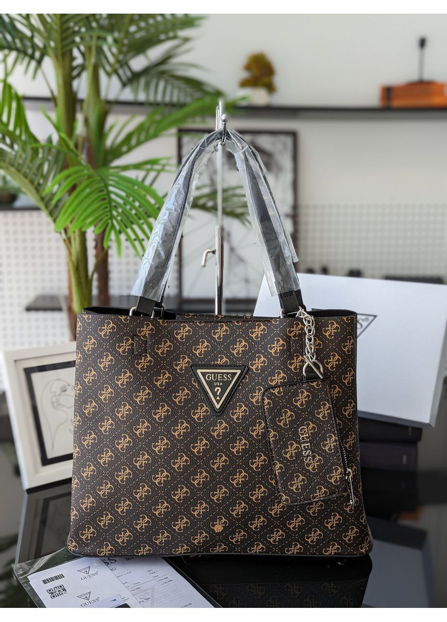 Сумка жіноча шопер Люкс коричневий No Brand (369935693)