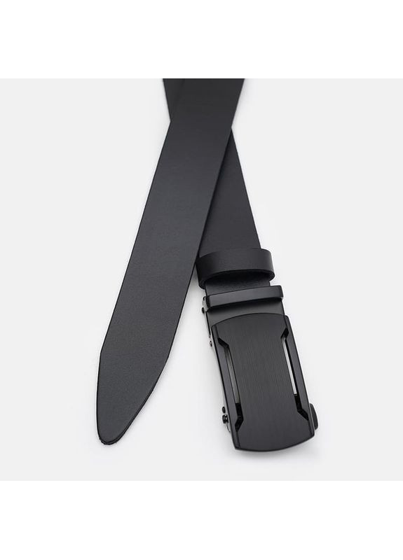 Чоловічий шкіряний ремінь 125v1genav45-black Borsa Leather (370671671)