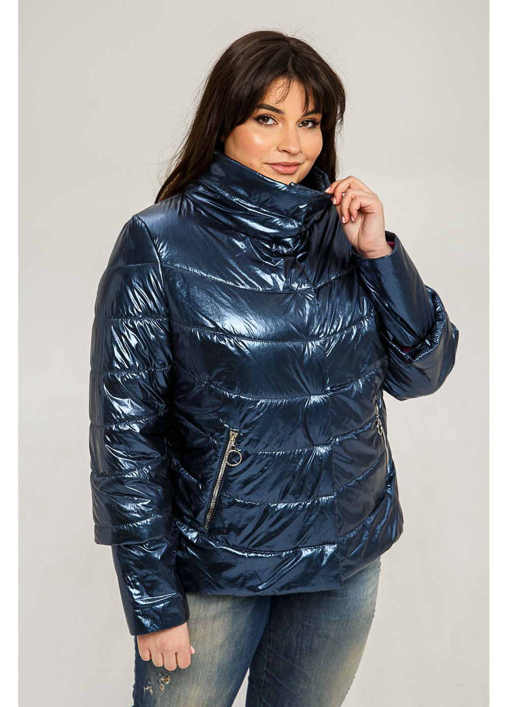 Чорна демісезонна куртка болонья all posa (ap101479p) A'll Posa