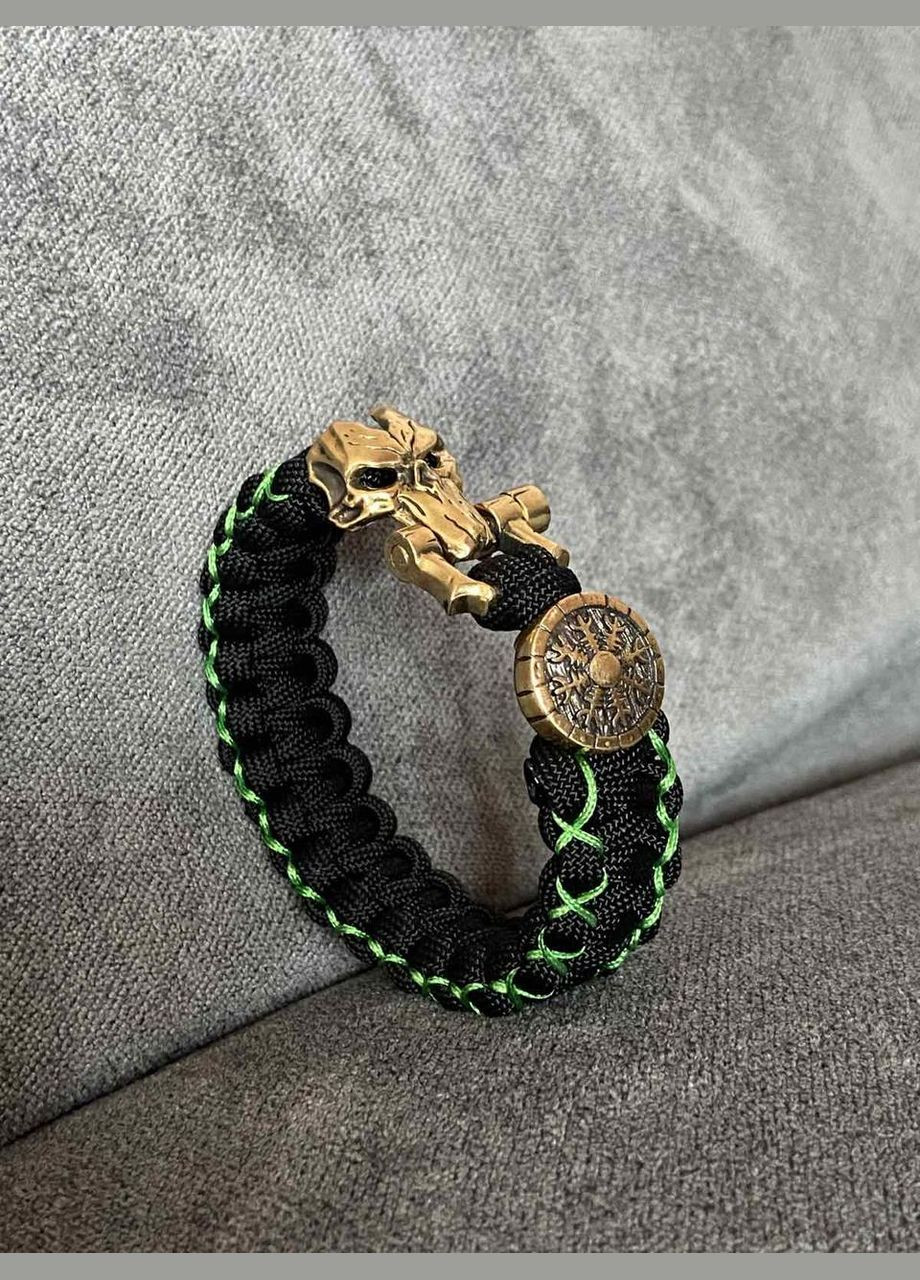 Браслет с маской Смерти и Шлем страшника латунь из паракорда с оплеткой + брелок в подарок No Brand (341738758)