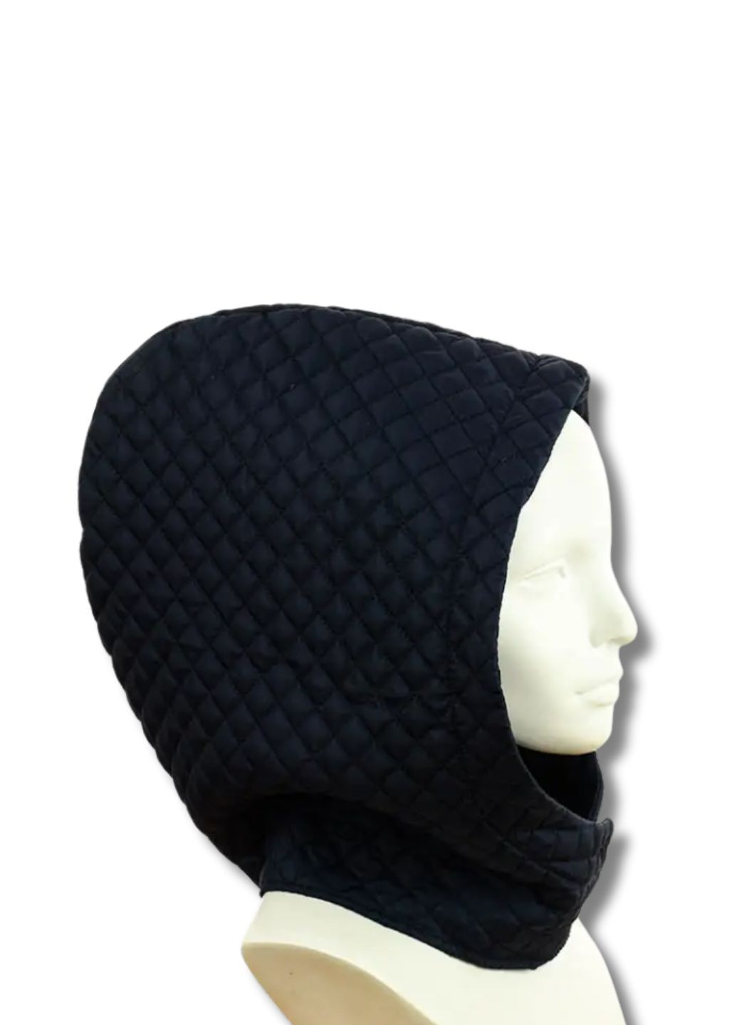 Женский капор-капюшон из плащевки на флисе - Крупный стежок No Brand Жіночий капор (351348023)