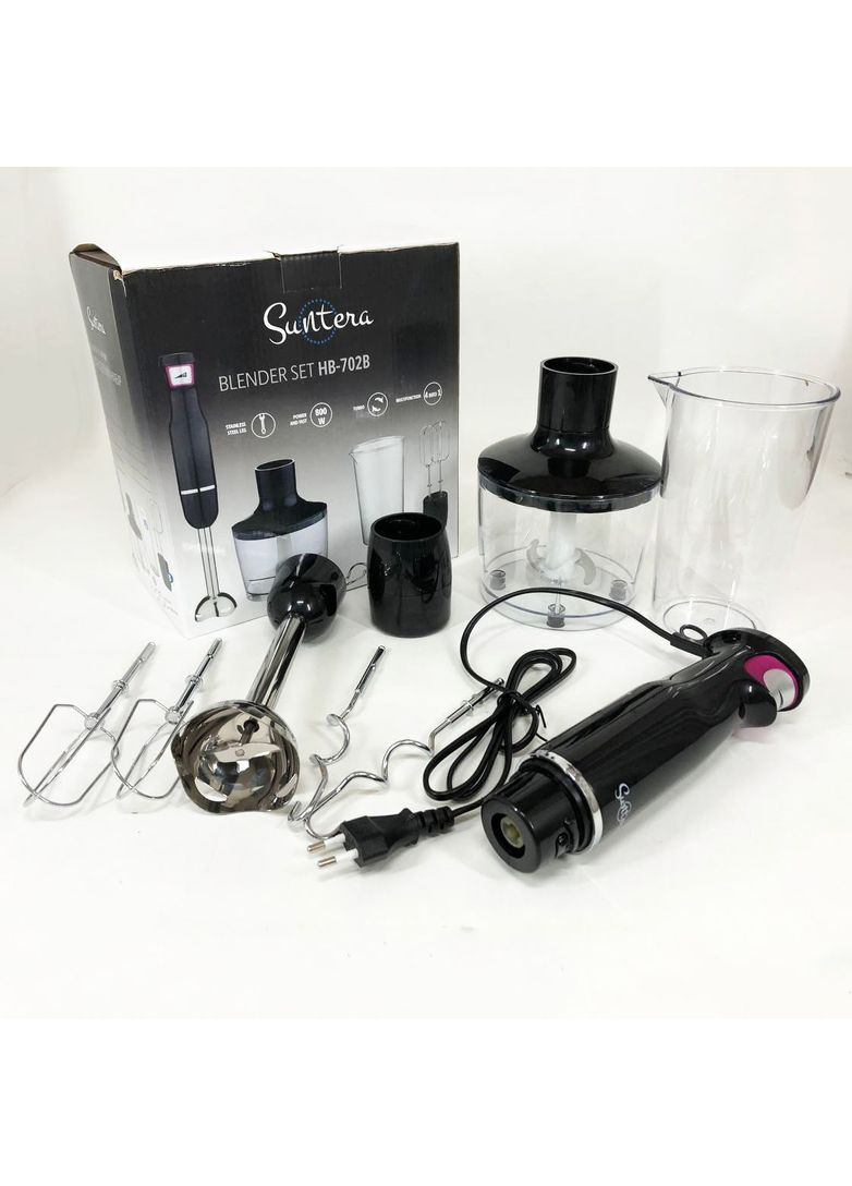 Блендер HB-702B, 800 Вт, ручной погружной блендер, электрический блендер, мощный блендер Suntera (365813255)