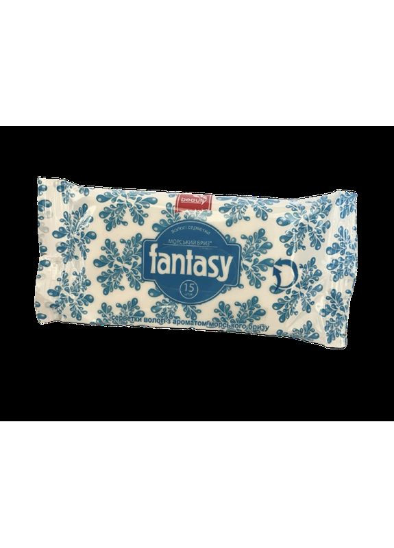 Серветки вологі Beauty Морський бриз 15 шт Fantasy (356698642)