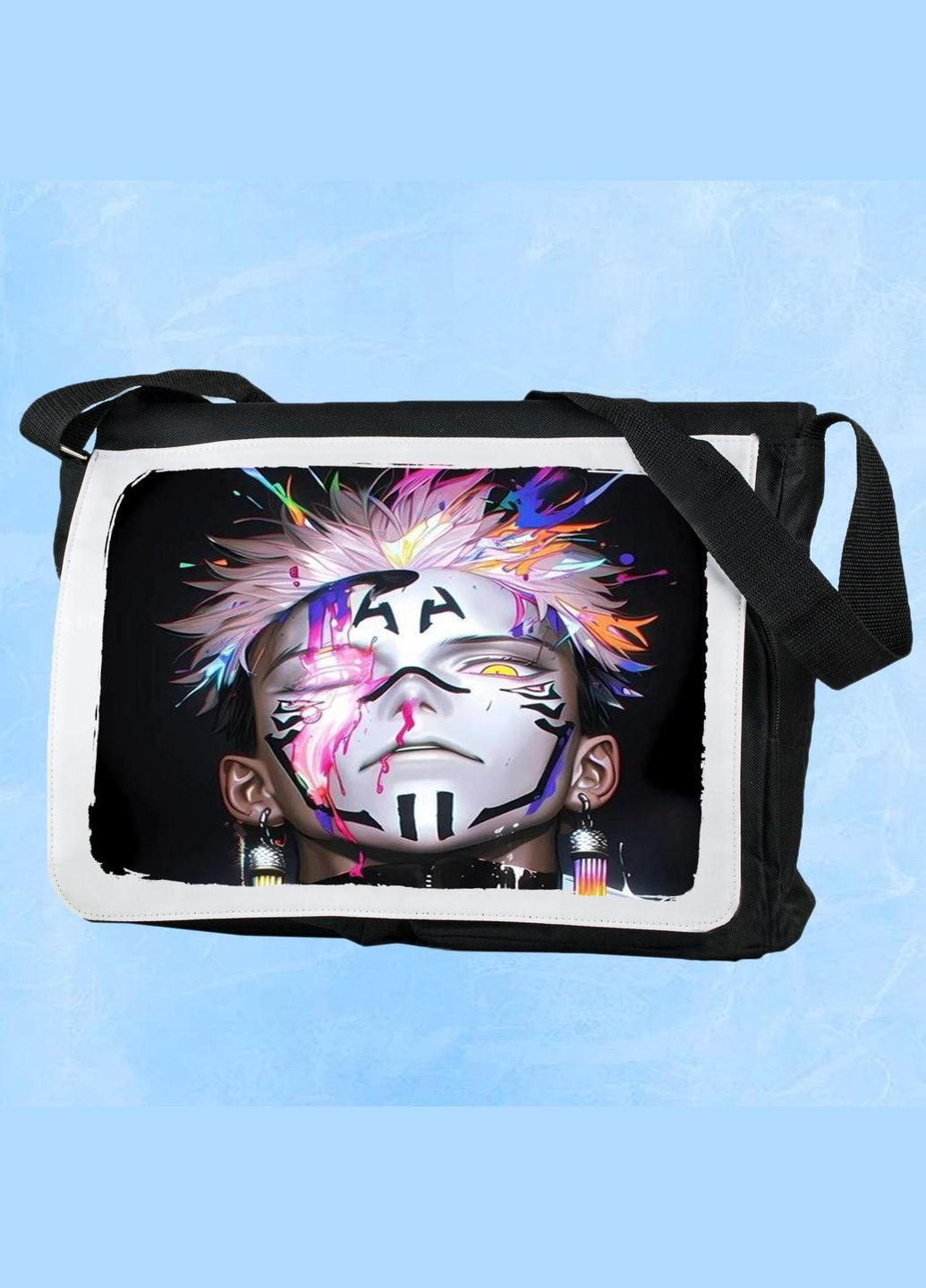 Мужская (женская) сумка через плечо для спортзала дорожная универсальная Art #193 Черный No Brand (322119147)