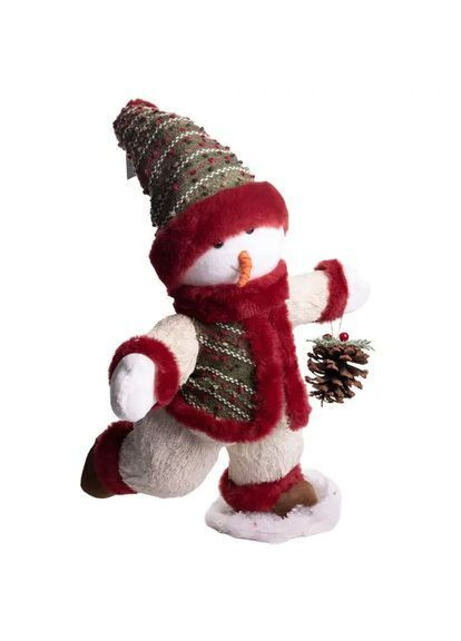 Новорічна фігурка Сніговик у піджаку текстильна 35*26*62 см Yiwu (369960273)