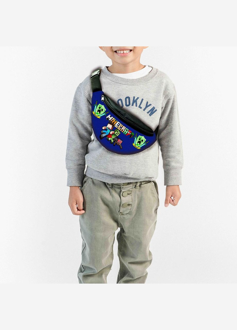 Сумка-бананка дитяча майнкрафт "Minecraft" з принтом,32х15см,сумка для хлопчика через плече No Brand (306438292)