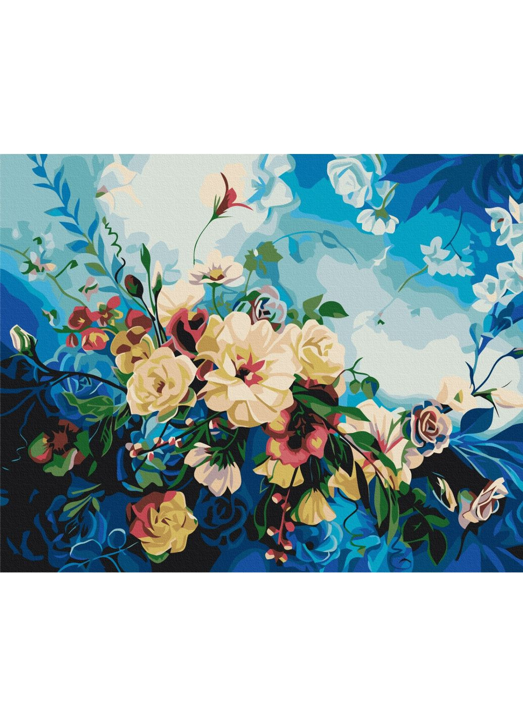 Картина за номерами на підрамнику Квіти блакиті © Anna Steshenko Brushme (317258462)