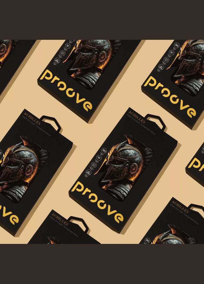 Захисне скло Achilles для дисплея смартфона iPhone 13/13 Pro/14 з 3D-округленням кутів та бічних граней black (57696) Proove (337348384)