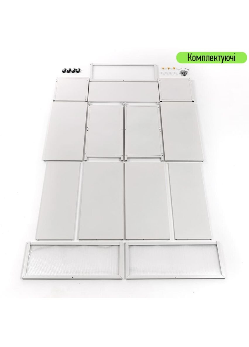 Шафа мобільна для зберігання розкладна триярусна з сталі 70х36х112,8см Світло-сірий SW-00002116 Sticker Wall (373648034)