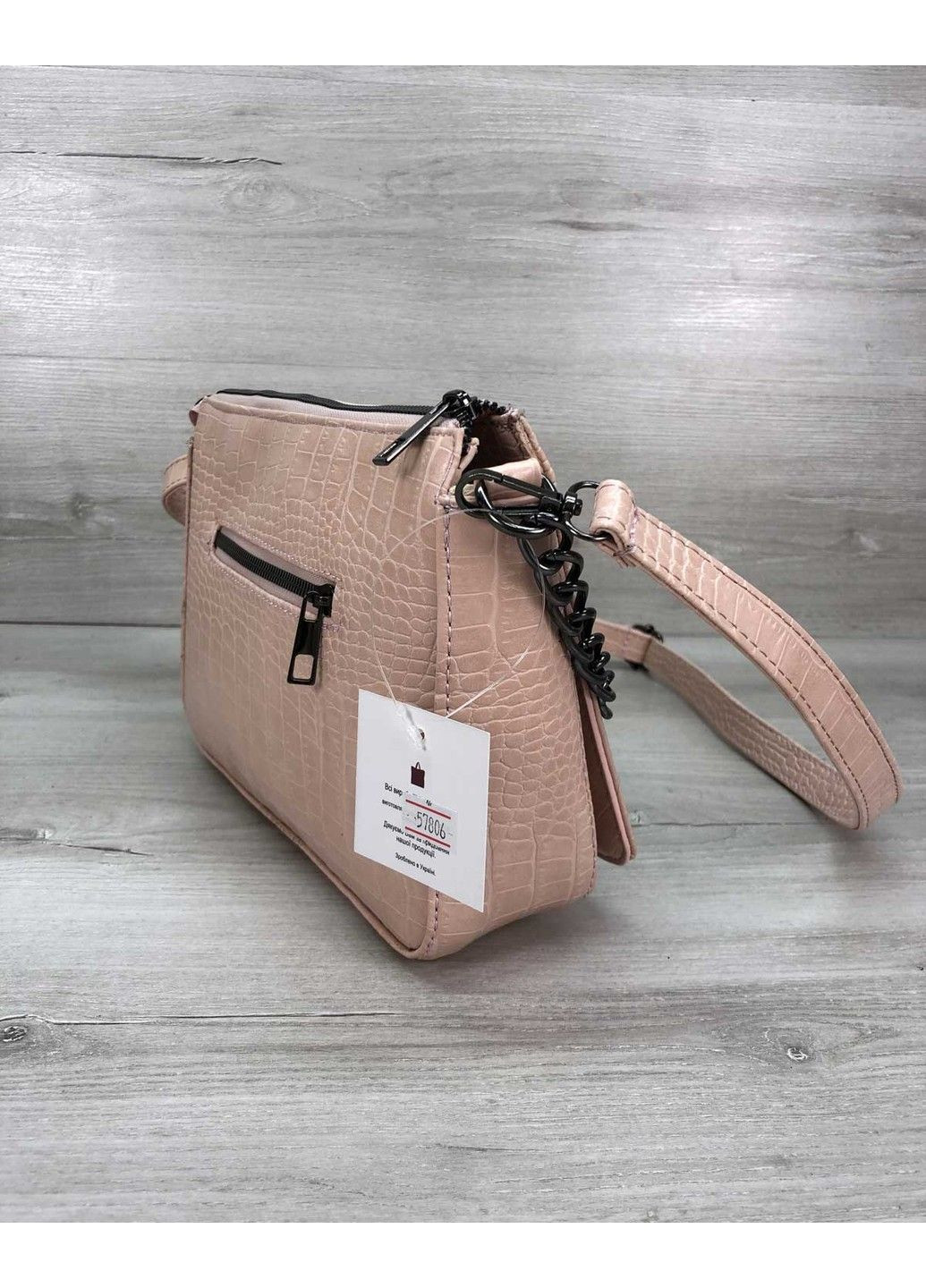 Сумка клатч женская «Tina» пудра WeLassie (315688944)