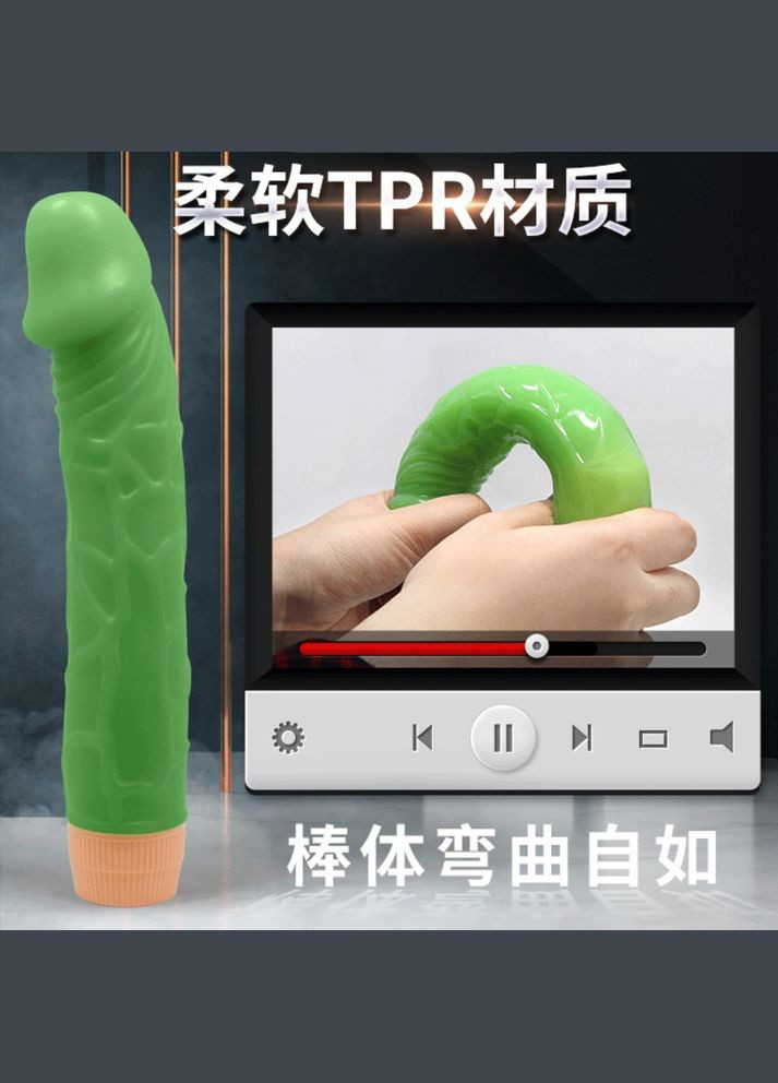 Зелений вібратор фалоімітатор Barbara "Bill" LyBaile (298794135)