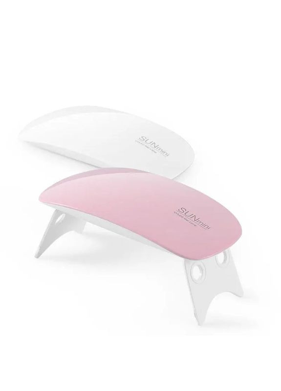 УФ-лампа Sun Mini 6W для маникюра, складная, розовая, с подключением через USB No Brand (315373212)