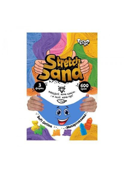 Кинетический песок "Stretch Sand", синий Danko Toys (318016688)