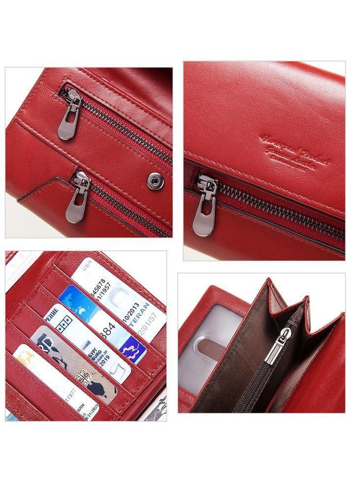 Гаманець Клатч жіночий шкіряний стильний червоний Me BP 931 Red (363555555)