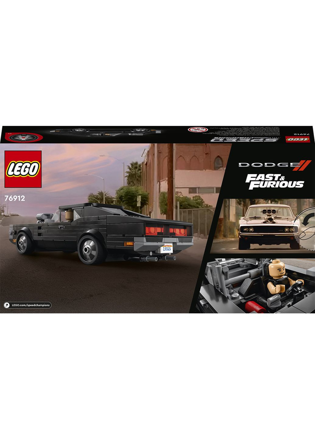Speed Champions Форсаж 1970 Dodge Charger R/T 345 деталей (76912) Lego (304055662)