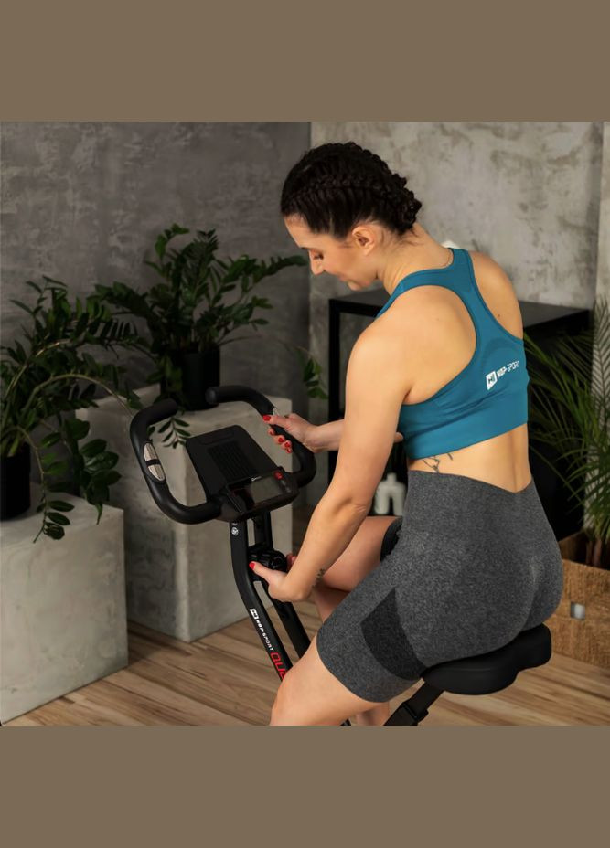 Велотренажер HS-3020X Quest X-Bike чорно-червоний Hop-Sport (301538788)