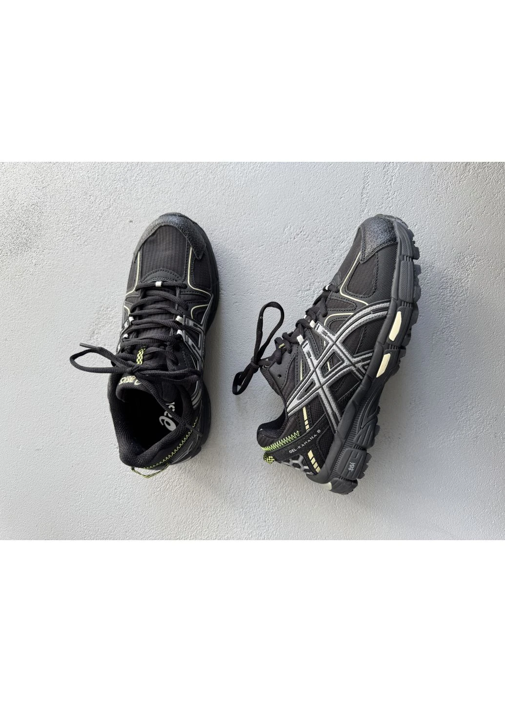 Чорні літні кросівки asics gel-kahana 8 black/green gore-tex асікс гель кахано 8 No Brand