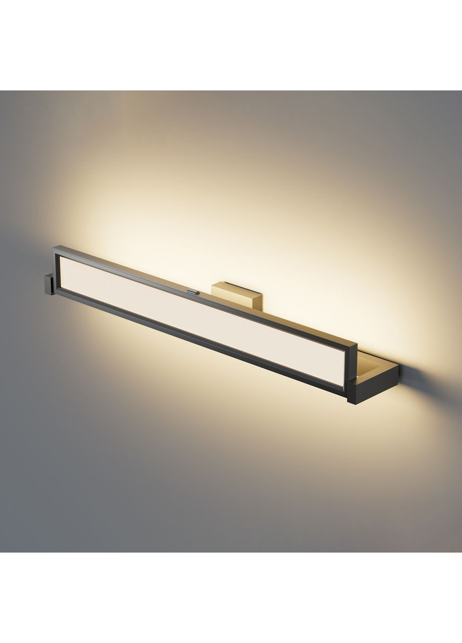 LED світильник настінний з сенсором WL02 18W 2800K-4000K-6000K Black Videx (366668384)