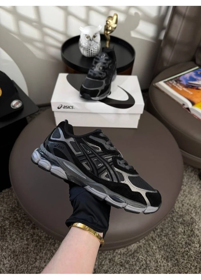 ASICS Black Metallic Grey No Brand Gel-NYC тёмно-серые (390497695)