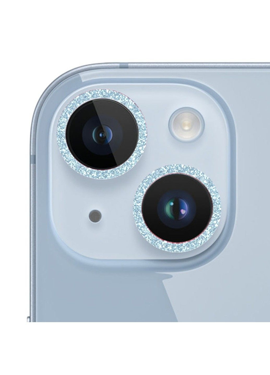 Защитное стекло Metal Sparkles на камеру (в упак.) для Apple iPhone 15 (6.1") / 15 Plus (6.7") Epik (290707486)