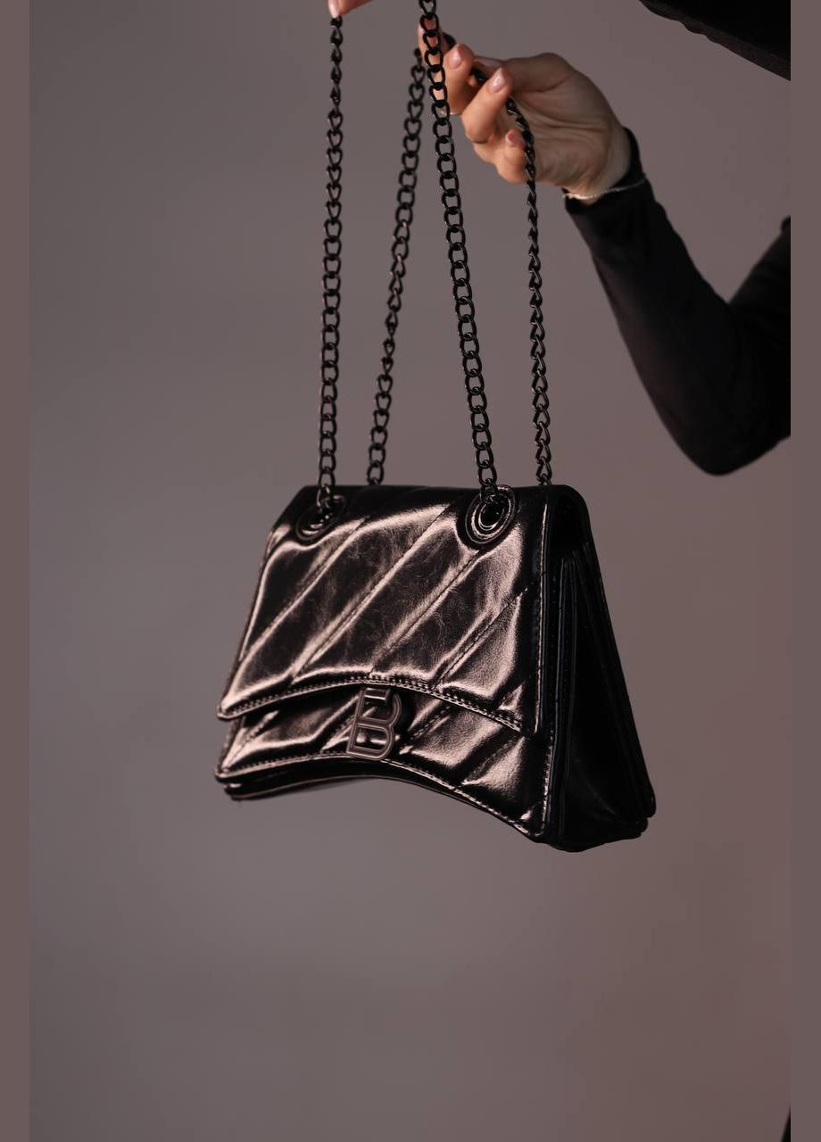 Жіноча сумка Balenciaga Crush black, женская сумка, Баленсіага чорного кольору No Brand (307925736)