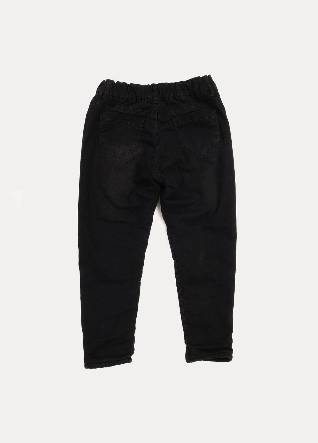 Черные зимние джинсы утепленные для девочки цвет черный cb-00230441 Sercino