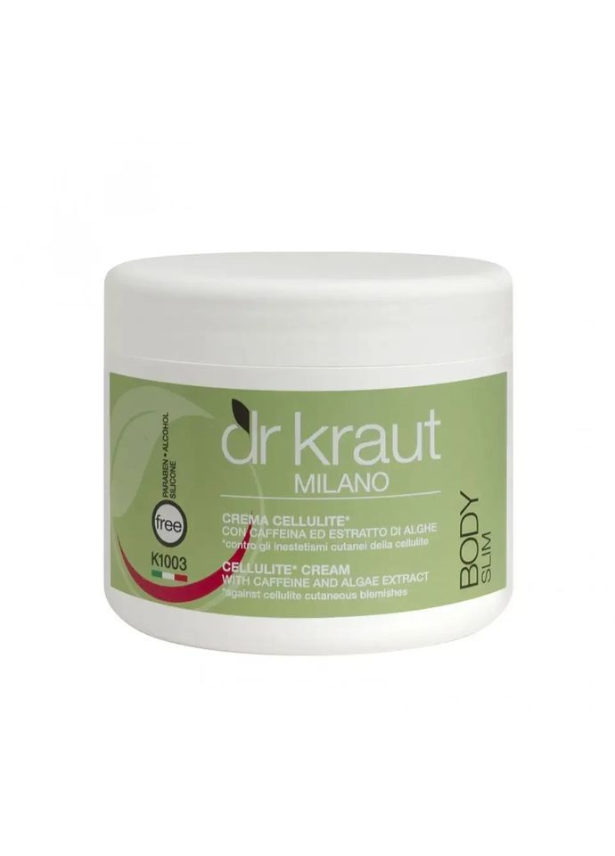 Dr. Kraut Антицеллюлитный крем с кофеином, водорослями и эфирным маслом лимона – Dr.Kraut 500 мл — Крем, Италия (354822431)