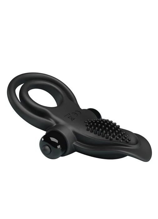 Ерекційне кільце Vibrant Penis Ring Black Pretty Love (383103487)