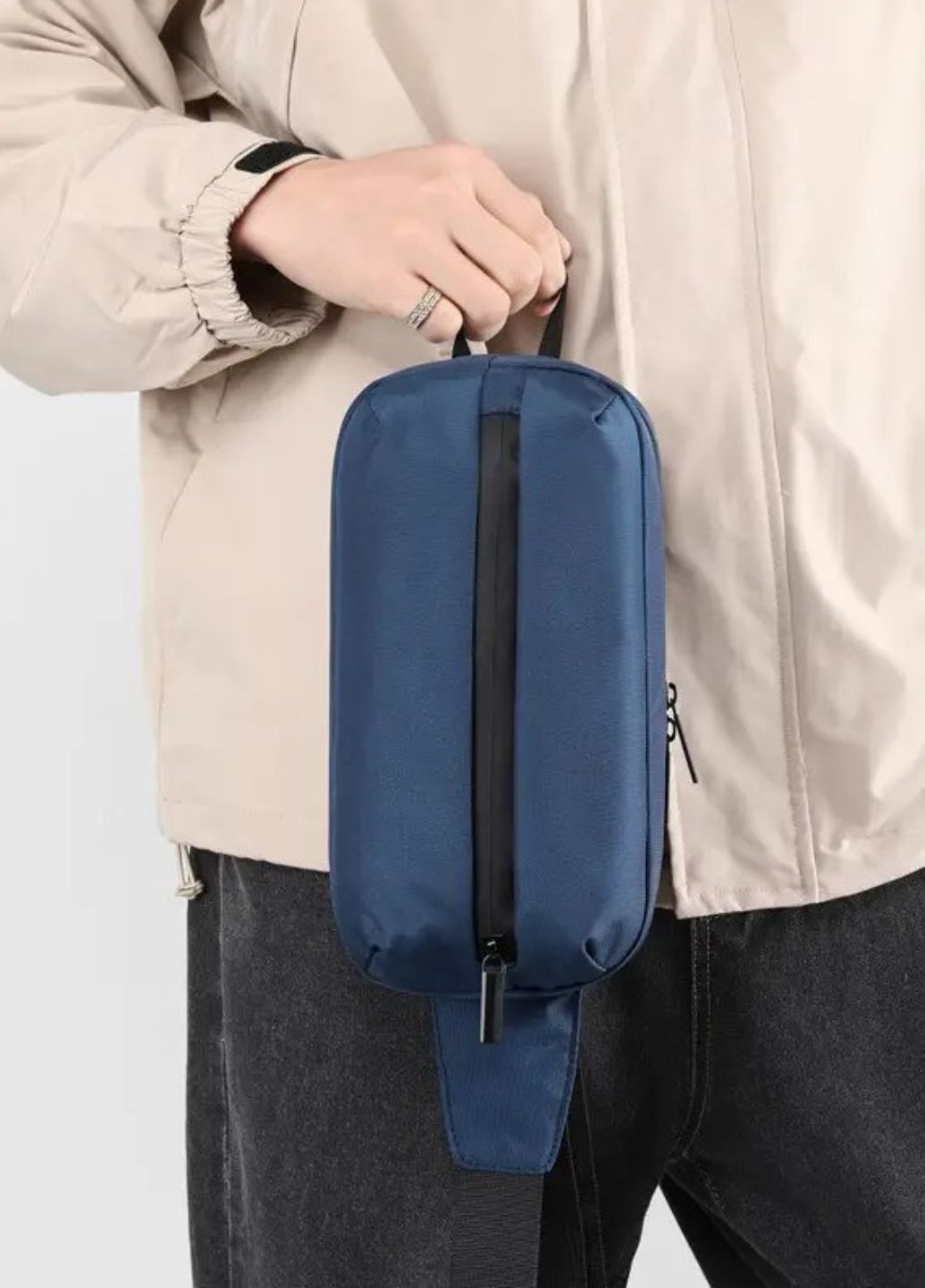 Універсальна чоловіча багатофункціональна сумка Dark Navy Style No Brand (292015521)