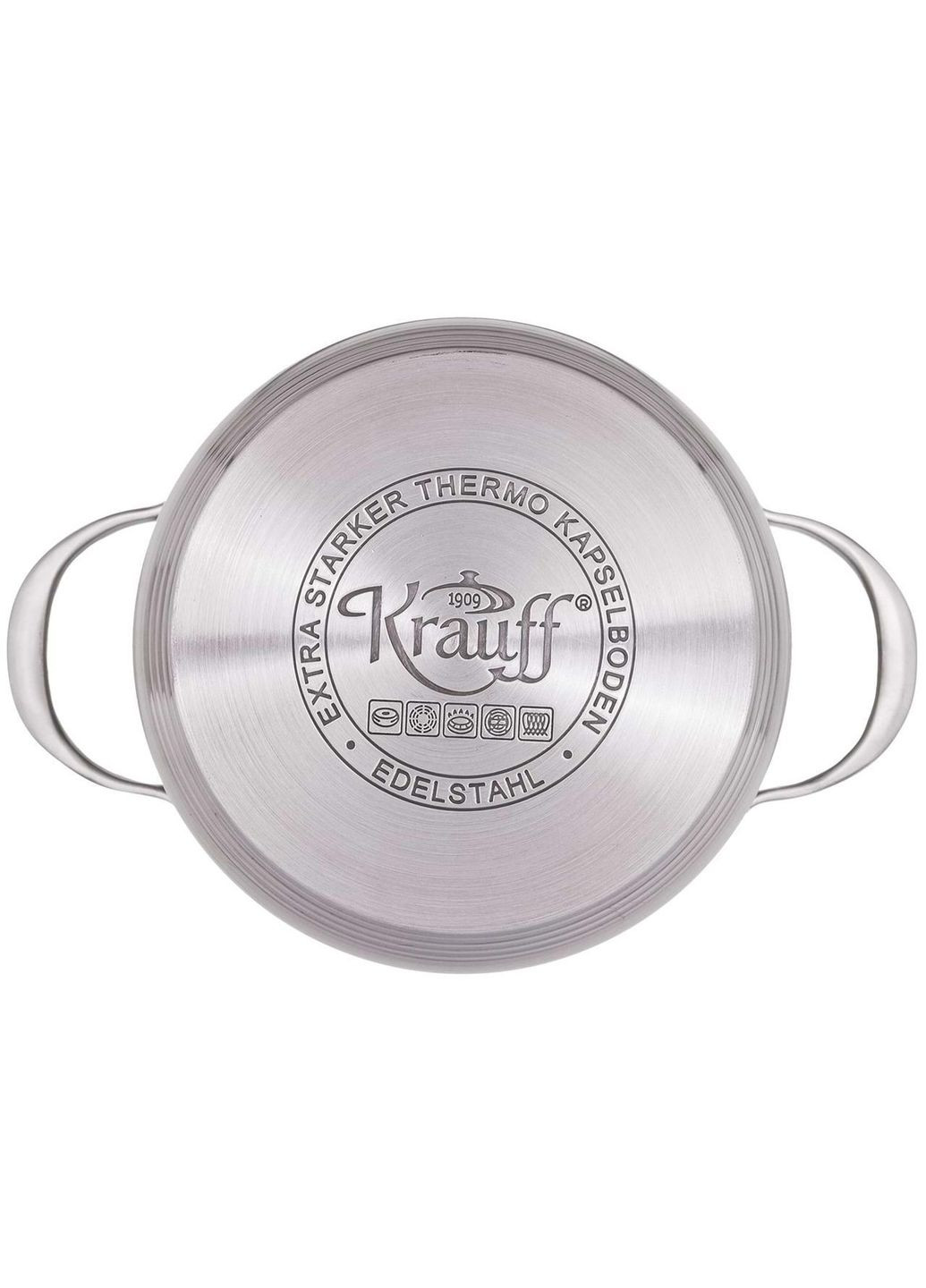 Кастрюля нержавейка с крышкой Lokka 20 см, 3.9 л (26-242-034) Krauff (334713936)