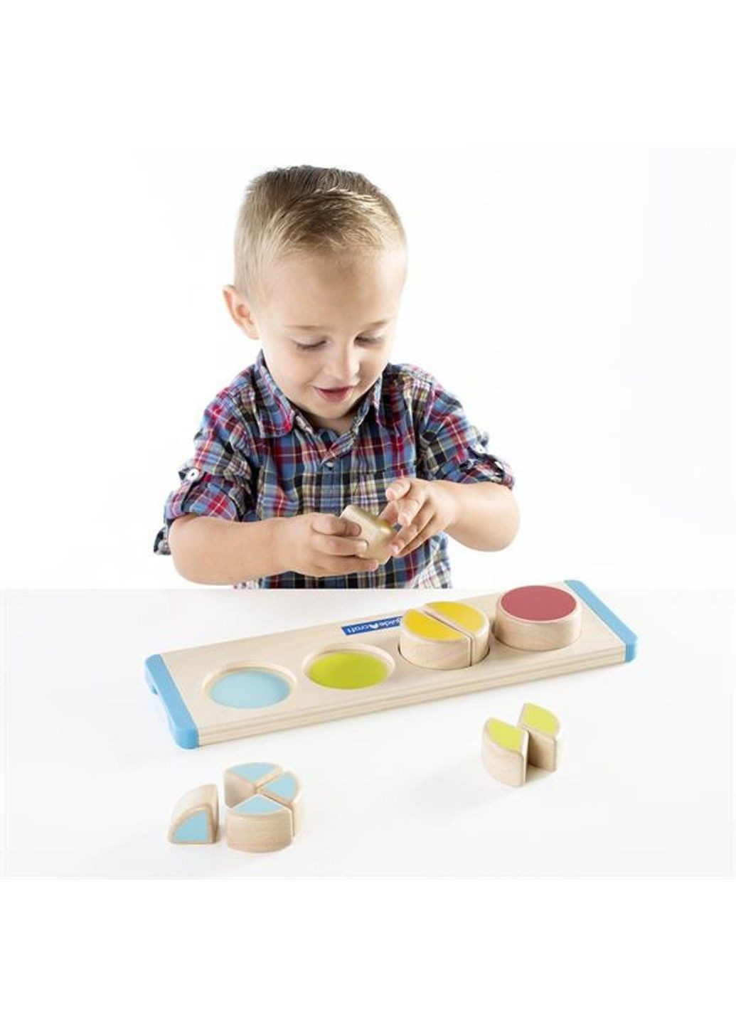 Деревянный пазл-сортер Manipulatives Секторы круга (G6739) Guidecraft (331173745)