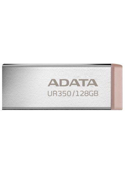 USB флеш накопичувач (UR350-128G-RSR/BG) ADATA 128GB UR350 Silver/Beige USB 3.2 (366646666)